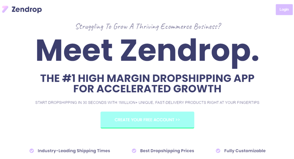ZenDrop service for dropshippers